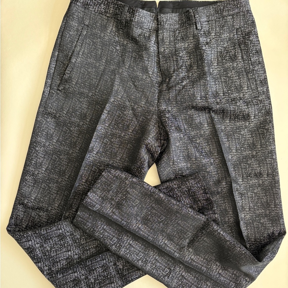 Versace Black and silver Dress Pants Timeless Elegance